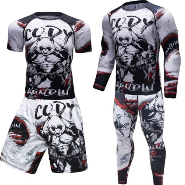 BJJ and MMA Rashguard and Spats| Panda Domination Collection