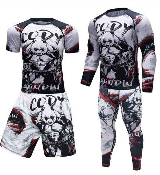 BJJ and MMA Rashguard and Spats| Panda Domination Collection