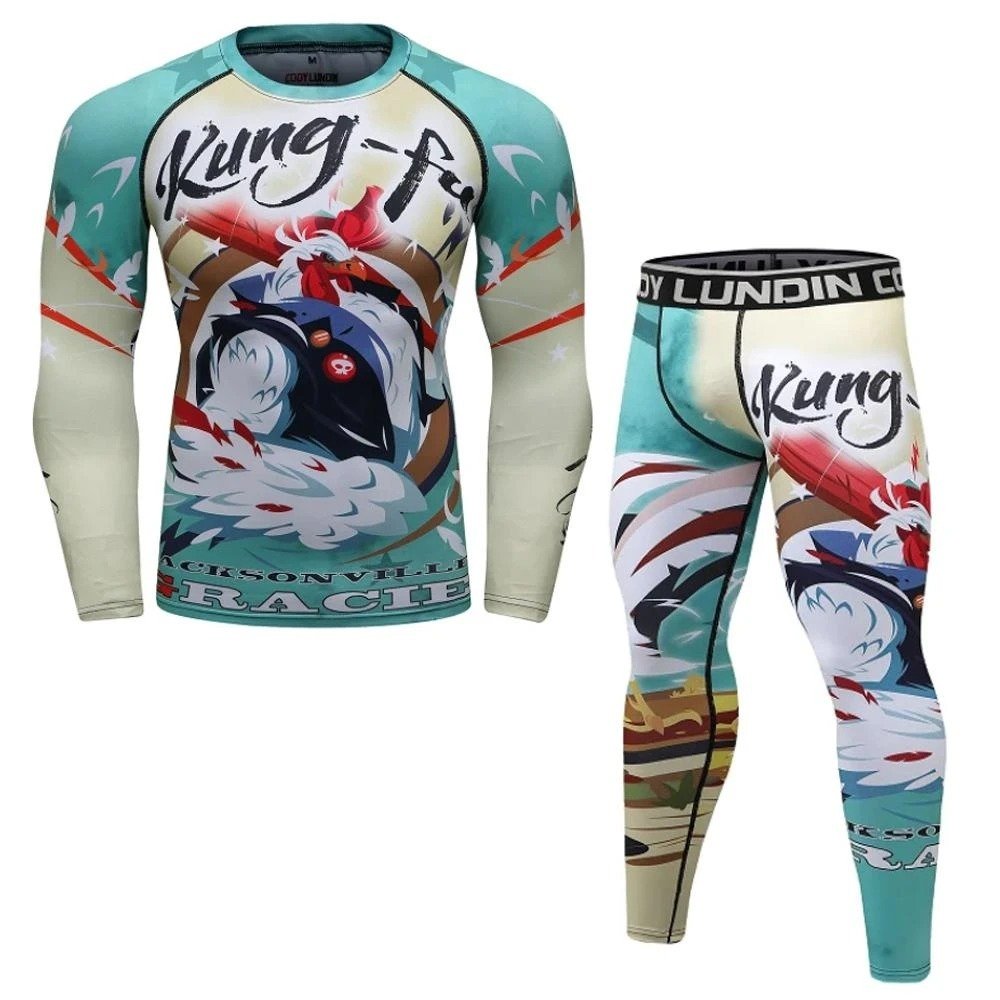 BJJ and MMA Rashguard with Spats| Kung-Fu Collection